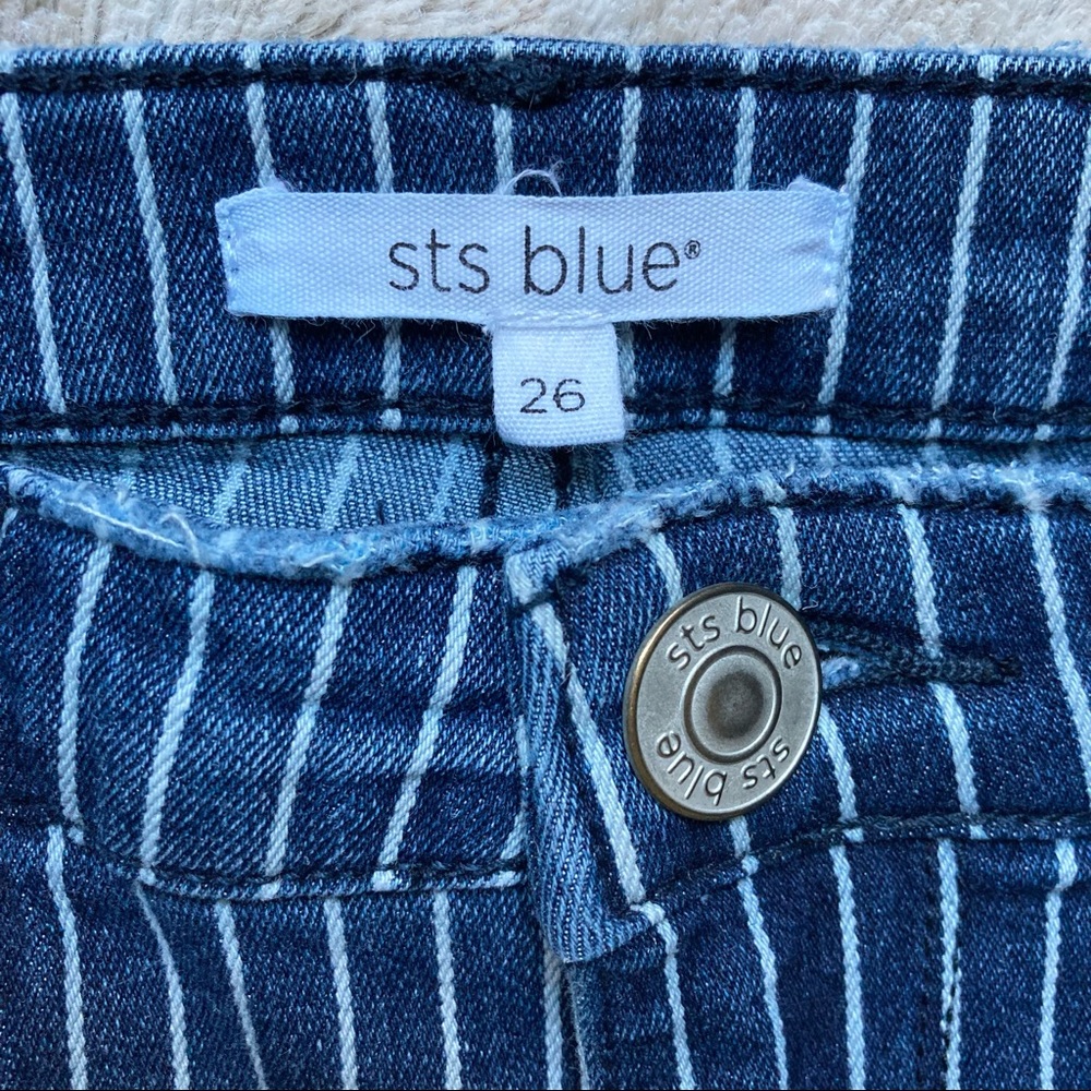 Nordstrom STS Blue Ellie High Rise Pinstripe Skinny Jeans - Picture 4 of 5